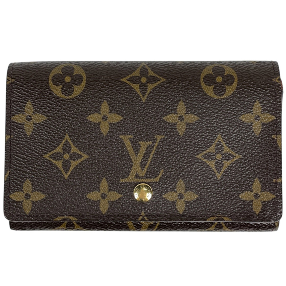 Louis Vuitton Porte Monnaie Billet Trésor Bi-fold Wallet, Monogram Brown, M61...